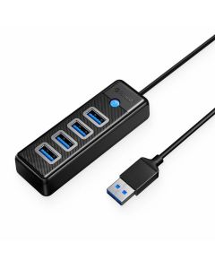 Orico PW4U-U3-015-BK, 4х USB 3.0, 15 см, черен