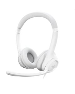Logitech H390 USB Computer Headset - OFF-WHITE - USB - N-A - EMEA-914, Бели
