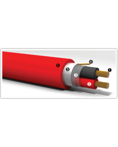 Кабел 2х1.00/S червен 0.4kV - 100м - Bericacavi DLP B38E02100S
