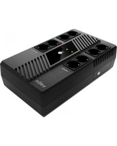 NJOY Token 600, 600VA/360W, Line-interactive, 8x Schuko, 1x USB Type B, LED индикация