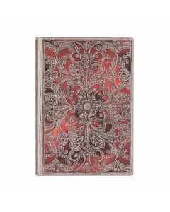 Paperblanks Тефтер Garnet, Midi, широки редове, мека корица, 88 листа