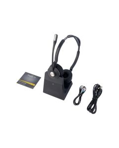 Jabra Engage 75, безжични, с вграден микрофон, върху ухо, черен цвят
