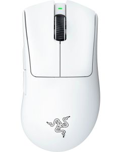 Геймърска Razer DeathAdder V3 Pro, Wireless, USB-C, 30 000 dpi, Бяла