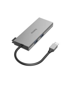 HAMA-200110, 2x USB-A, 1х USB-C, 1х HDMI, 1х SD, 1х MicroSD, сив