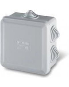 Кутия PVC 80х80х40 IP55,UV,7 щуцера SCAME затваряне на клик