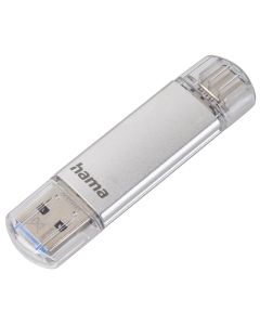 HAMA C-Laeta, 128GB, USB-A,USB-C, 40MB/s, Сребриста