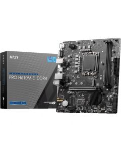 MSI PRO H610M-E DDR4, LGA 1700, 2x DDR4, 3200 MHz, Micro ATX
