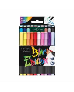 Faber-Castell Маркер-четка Black Edition, 20 цвята