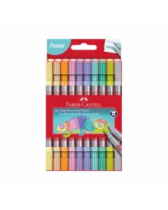 Faber-Castell Флумастери, двойни, 10 пастелни цвята