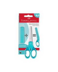 Faber-Castell Ножица Grip, детска, тюркоаз