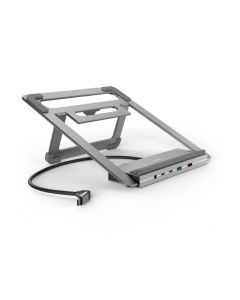 Hama "Connect2Office Stand" USB-C докинг станция, стойка за лаптоп, 12 порта