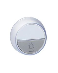 Бутон за звънец безжичен Бял IP 44 - Legrand Comfort DC 94278