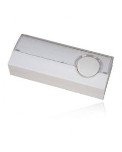 Бутон за звънец светещ Бял - Zamel Button ZA0019