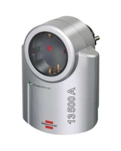 Адаптер за контакт 1x 2P+E 13.500A със защита от пренапрежение Алуминий - Brennenstuhl Primera-line BS1506950