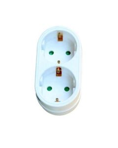 Адаптер за контакт 2x 2P+E Бял - Brennenstuhl Adapterstecker BS1508180