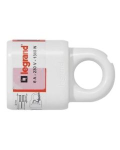 Щекер 2Р 6А с ринг Бял - Legrand Helium 50166