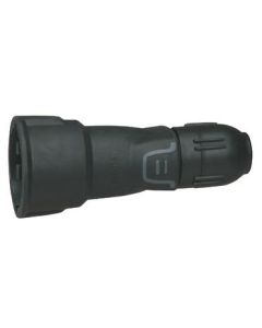 Щекер 2P+E 16А с кабел назад през щуцер IP44 Черен - Legrand Helium 50341