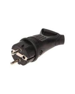 Щепсел 2P+E 16A с ринг и кабел на 45° Черен - ORNO 1369 OR-AE-1369