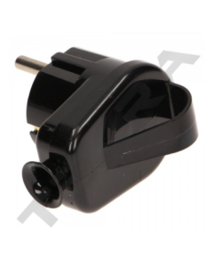 Щепсел 2P+E 16A с ринг и кабел на 90° Черен - ORNO 16UZ WT-16UZ/CZARNY