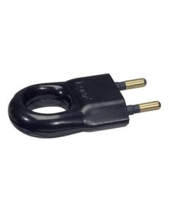 Щепсел 2Р 6А с ринг Черен - Legrand Helium 50163