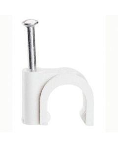 Скоба за кабел, Ф 4mm, с пирон - 100 бр. - Legrand Fixfor 31553