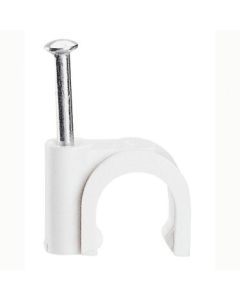 Скоба за кабел, Ф 7mm, с пирон - 100 бр. - Legrand Fixfor 31556