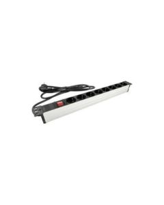 Захранващ блок 8x шуко 19'' 1U, с ключ - MMC PDU M49BM8IPSH