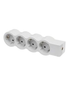 Разклонител 4x 2P+E Шуко, без кабел, цвят Бял - Legrand Standart 694575