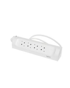 Разклонител  COR, ъглов, 4X2P+E, с кабел 1 м - Legrand Corner 694501
