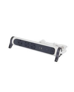 Разклонител 3x 2P+E Шуко, защита от пренапрежение, 2x USB тип A+C 3A 15W, с кабел 1.5m