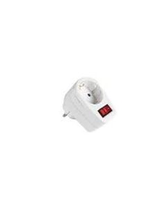 Адаптер за контакт 1x 2P+E с ключ Бял - Brennenstuhl Adapterstecker BS1508070