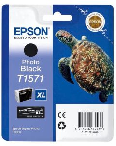 EPSON 5LB T1571 ink cartridge black standard capacity 1-pack blister without alarm