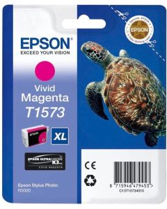 EPSON 5LB T1573 ink cartridge vivid magenta standard capacity 1-pack blister without alarm