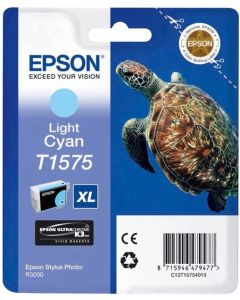EPSON T1575 ink cartridge light cyan standard capacity 1-pack blister without alarm