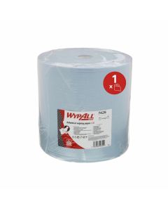 Kimberly-Clark Кърпи за почистване WypAll L30 7426, на ролка, 38 х 37 cm, 670 къса, сини