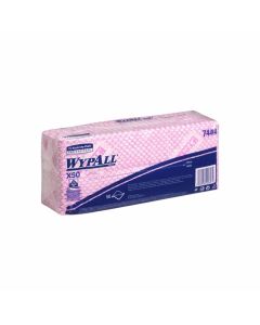 Kimberly-Clark Кърпа WypAll X50 7444, 41.8 х 24.7 cm, червена, 50 броя