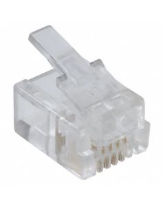 DIGITUS A-MO 6-4 SF :: Накрайник RJ-14, плосък кабел, 6P4C