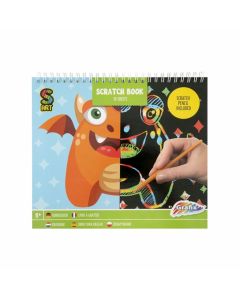 Moxy Книжка за издраскване Чудовище, 10 листа