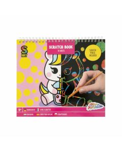 Moxy Книжка за издраскване Еднорог, 10 листа
