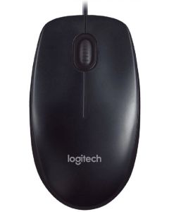 Logitech M100 - mouse - full size - USB - black