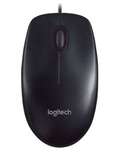 USB мишка oптична Logitech M100 910-006652 - черна