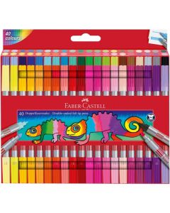 Faber-Castell Флумастери, двойни, 40 цвята