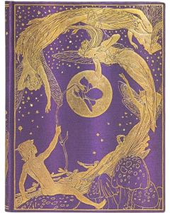 Paperblanks Тефтер Violet Fairy, Ultra, широки редове, твърда корица, 72 листа