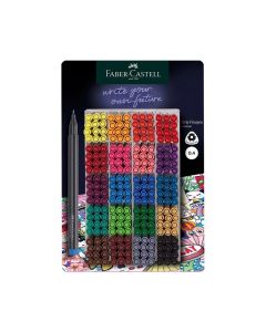 Faber-Castell Тънкописец Grip, 0.4 mm, 20 цвята, 300 броя в дисплей