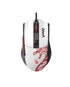 Геймърска A4tech bloody L65 Max, Жична, 12000 cpi, Naraka,Черен-Бял