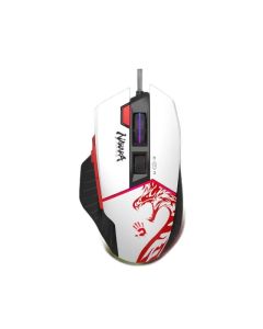 Геймърска A4tech bloody W95 Max, Жична, 12000 cpi, Naraka,Черен-Бял