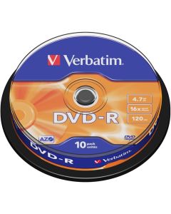 Verbatim DVD-R AZO 4.7GB 16X MATT SILVER SURFACE (10 PACK)