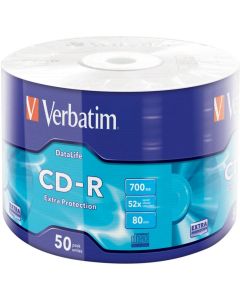 Verbatim CD-R 700MB 52X EXTRA PROTECTION WRAP (50 PACK)