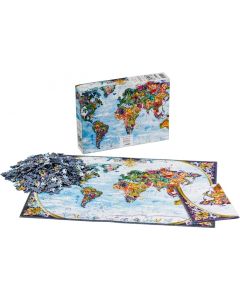 Пъзел, фантастичен, с карта, 1000 части