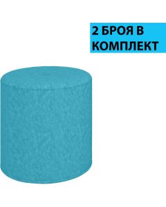 Табуретка RFG OXXO, текстил, 390 х 390 х 450 mm, синя, 2 броя в комплект
